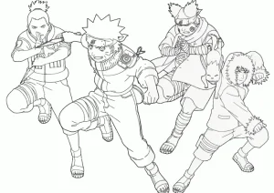 Desenho do Naruto para colorir 1