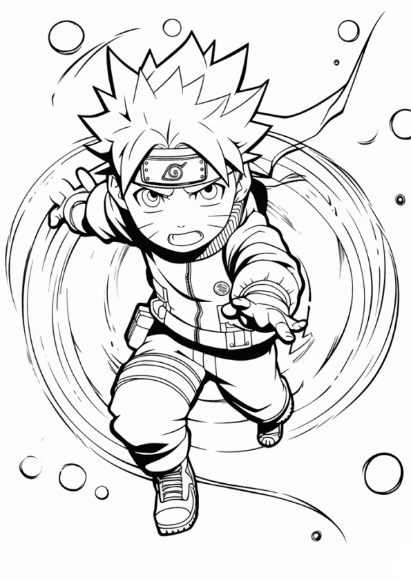 Desenho de naruto para colorir - naruto