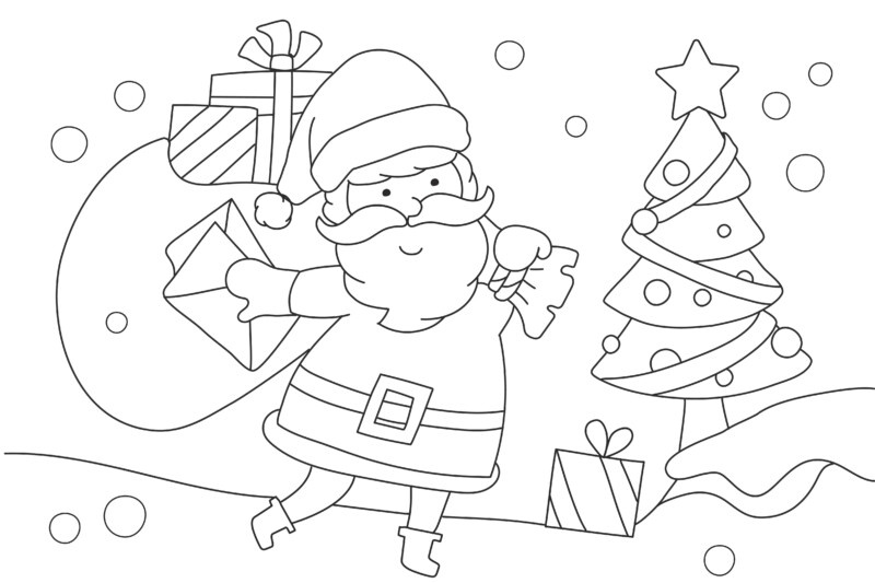 Desenho de natal para colorir - natal