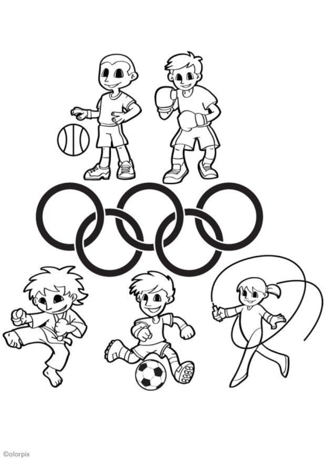 Desenho de olimpíadas para colorir - olimpíadas