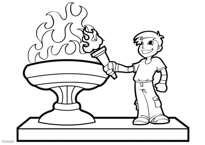 Desenho de olimpíadas para colorir - olimpíadas