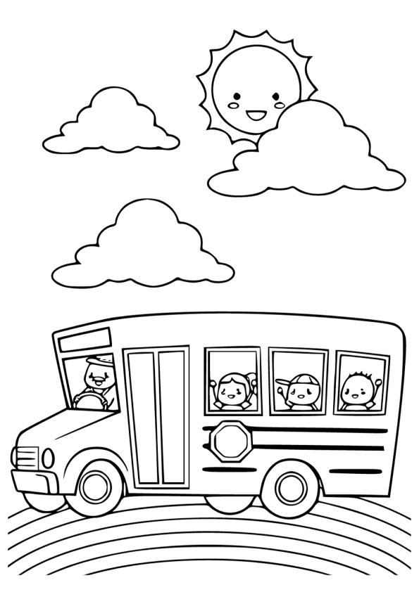 Desenho de Ônibus para colorir - Ônibus