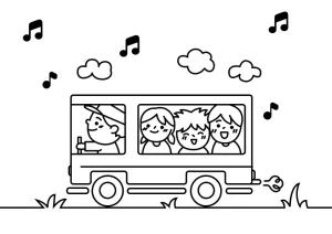 Desenho de autocarro para colorir 3