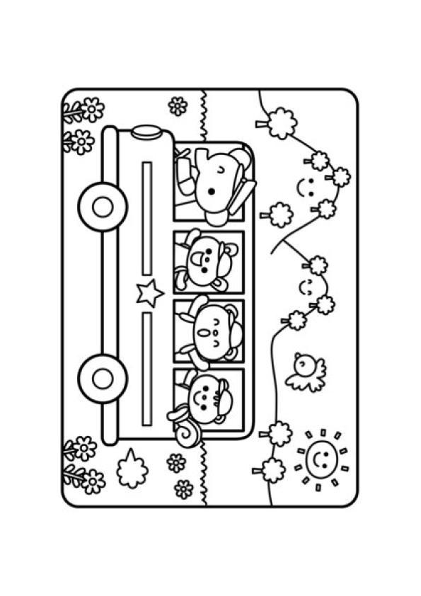 Desenho de Ônibus para colorir - Ônibus
