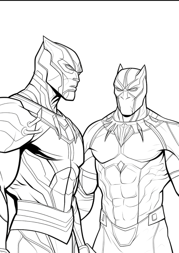 Desenho de pantera negra para colorir - pantera negra Desenho de pantera negra - pantera negra para colorir e imprimir grátis. Atividade infantil