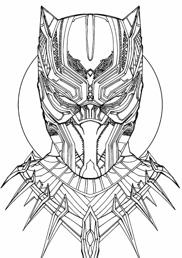 Desenho de pantera negra para colorir - pantera negra Desenho de pantera negra - pantera negra para colorir e imprimir grátis. Atividade infantil