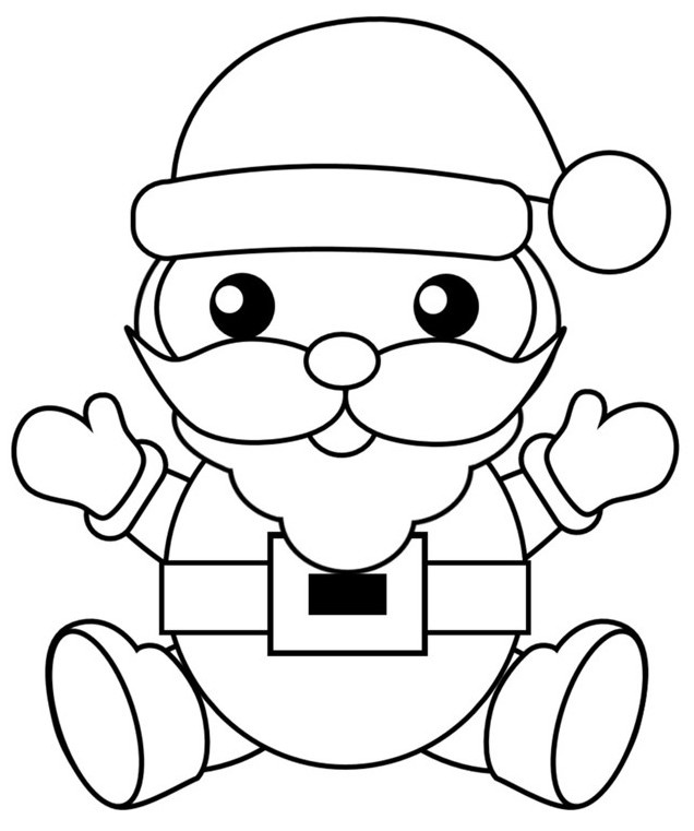 Desenho de papai noel para colorir - papai noel Desenho de papai noel - papai noel para colorir e imprimir grátis. Atividade infantil