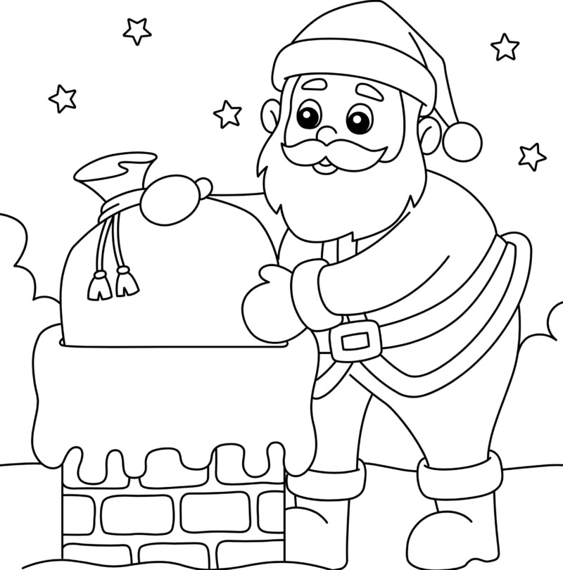 Desenho de papai noel para colorir - papai noel Desenho de papai noel - papai noel para colorir e imprimir grátis. Atividade infantil