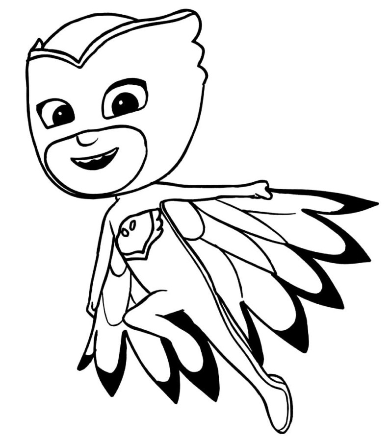 Desenho de pj masks para colorir - pj masks