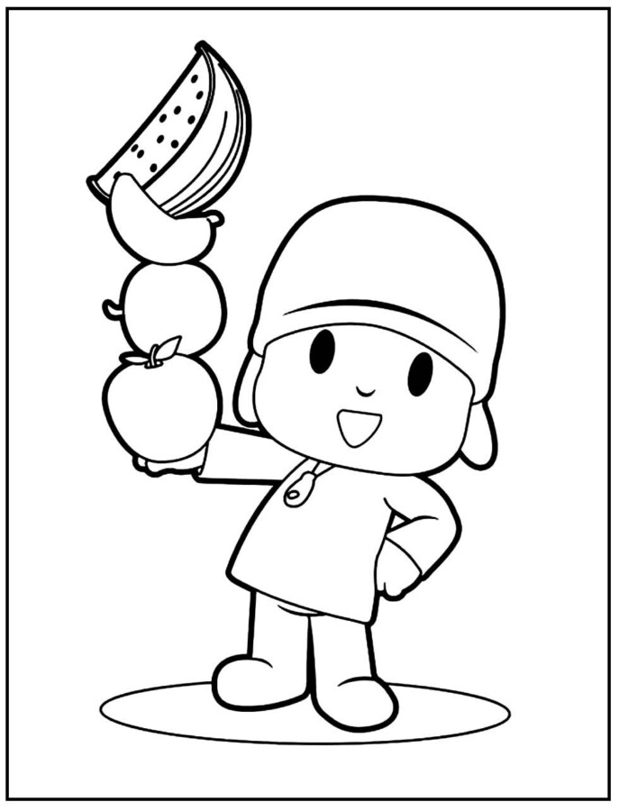Desenho de pocoyo para colorir - pocoyo