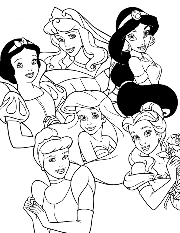 Desenho de princesas para colorir - princesas Desenho de princesas - princesas para colorir e imprimir grátis. Atividade infantil