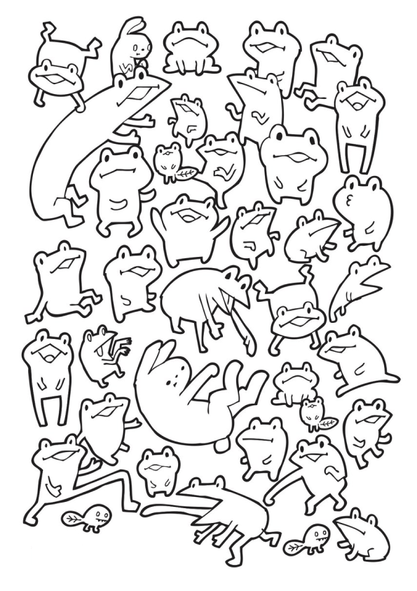 Desenho de sapo para colorir - sapo