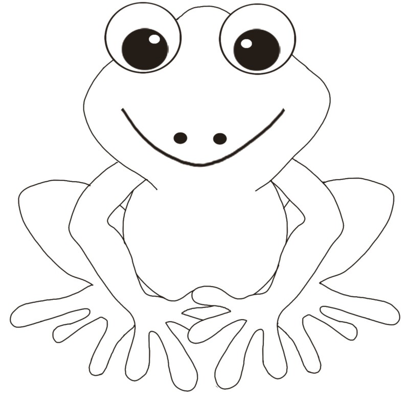 Desenho de sapo para colorir - sapo
