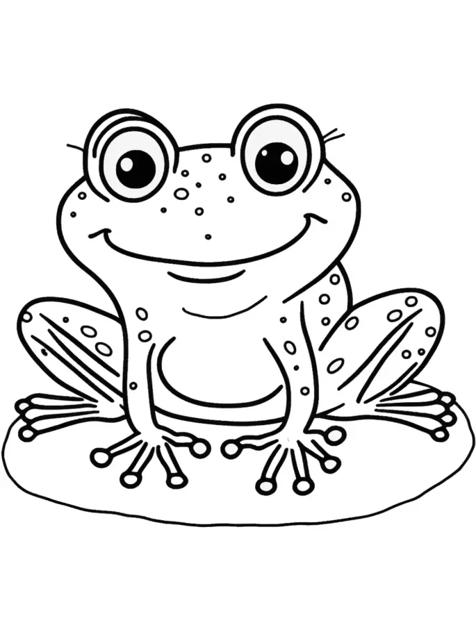 Desenho de sapo para colorir - sapo