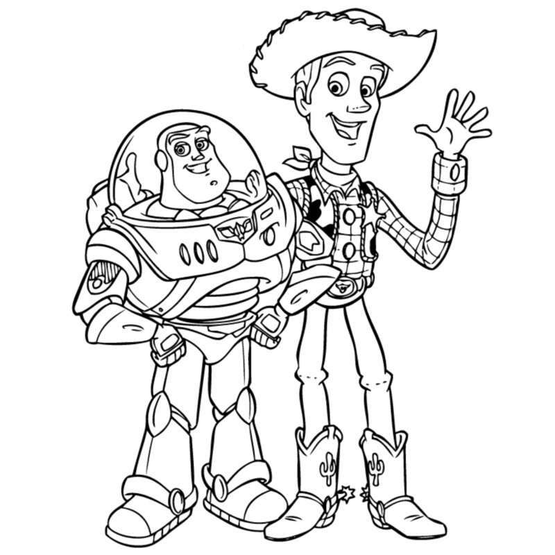 Desenho de toy story para colorir - toy story Desenho de toy story - toy story para colorir e imprimir grátis. Atividade infantil