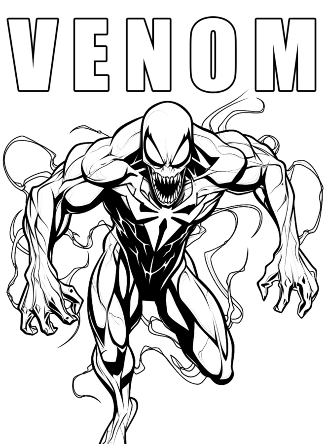 Desenho de colorir venom para colorir - colorir venom Desenho de colorir venom - colorir venom para colorir e imprimir grátis. Atividade infantil