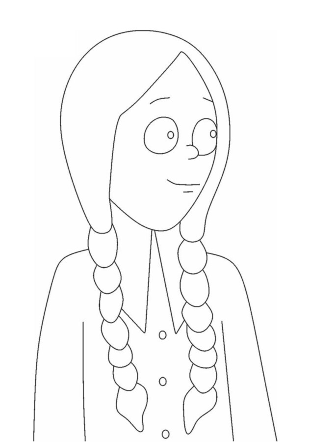 Desenho de wandinha para colorir - wandinha
