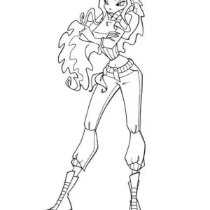 Desenho das Winx para colorir 14