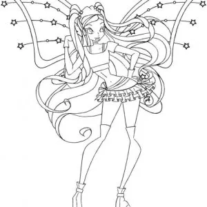 Desenho das Winx para colorir 15
