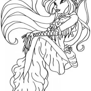 Desenho das Winx para colorir 16