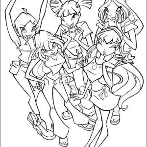 Desenho das Winx para colorir 17