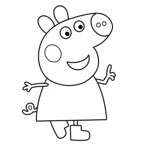 Desenho da Peppa Pig para colorir 25
