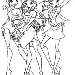 Desenho das Winx para colorir 18