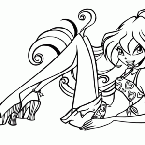 Desenho das Winx para colorir 21