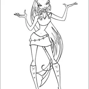 Desenho das Winx para colorir 22