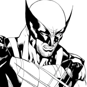 Desenho do Wolverine para colorir 3