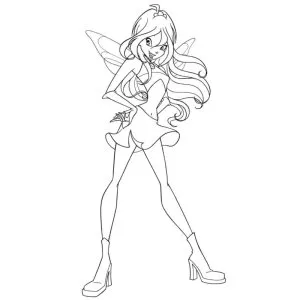 Desenho das Winx para colorir 24