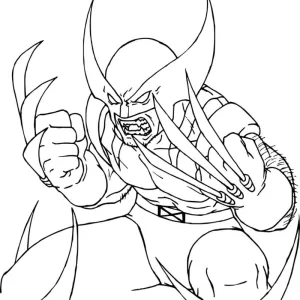 Desenho do Wolverine para colorir 4