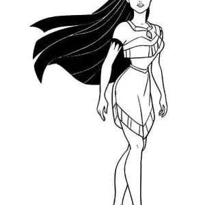 Pocahontas para pintar