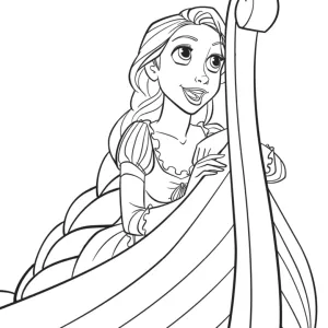 Desenho das Princesas Disney para colorir 43