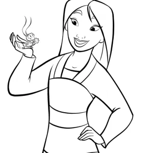 Desenho das Princesas Disney para colorir 44