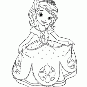Princesa Sofia para pintar