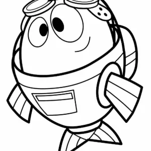 Peixonauta para pintar