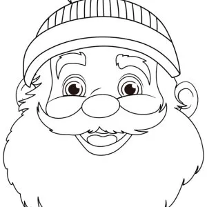 Desenho do Pai Natal para colorir 26