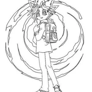 Desenho de anime para colorir 23