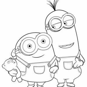 Desenho dos Minions para colorir 3