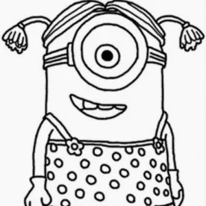 Desenho dos Minions para colorir 4