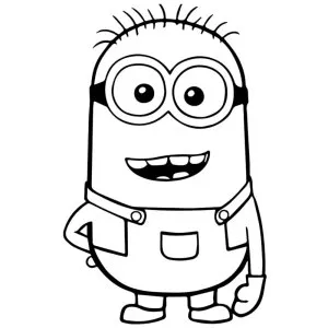 Desenho dos Minions para colorir 8