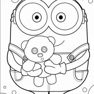 Desenho dos Minions para colorir 9