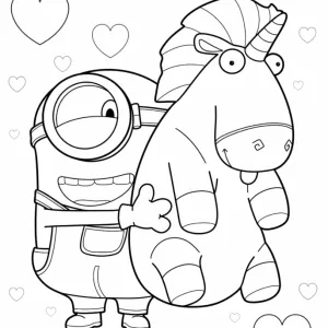 Desenho dos Minions para colorir 10
