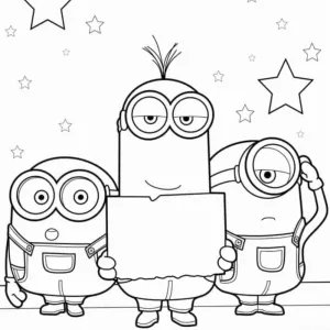 Desenho dos Minions para colorir 11