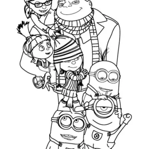 Desenho dos Minions para colorir 12