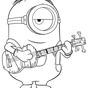 Desenho dos Minions para colorir 13