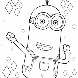 Desenho dos Minions para colorir 14