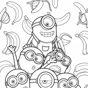 Desenho dos Minions para colorir 16