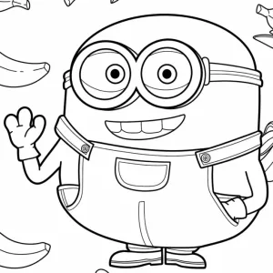 Desenho dos Minions para colorir 17